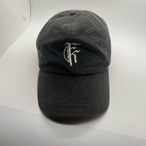 Adams Black Cap with White Embroidery